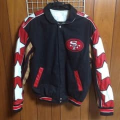 取り置き済み JEFF HAMILTON 49ERS レザージャケット (L)のサムネイル