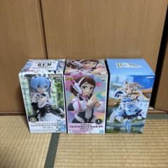 プライズフィギュアセット レム、お茶子、フェリス、未開封、値下げ可
