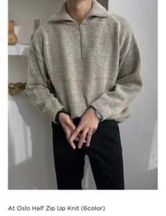 ASCLO ハーフジップアップニットのサムネイル