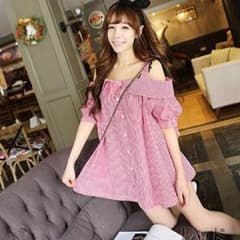 juria様専用。ギンガムチュニック赤のサムネイル