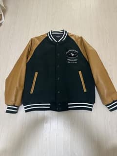 【美品】Flip The Script スタジャン ダークグリーン×ブラウンのサムネイル