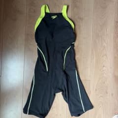 Speedo スポーツ用水着 黒/黄のサムネイル