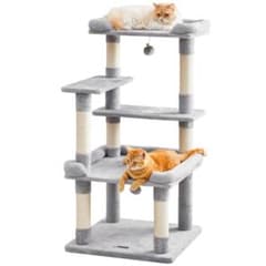 MWPO 猫タワー 大型猫 シニア猫 据え置き 安定感 多頭飼い 爪とぎ 猫ベ 