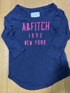 Abercrombie & Fitch ネイビー Tシャツ XS 七分袖