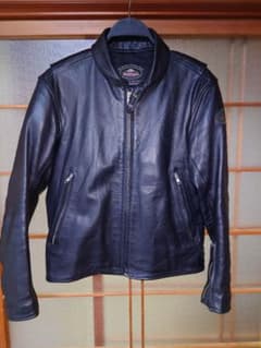クシタニレザージャケット ブラックMのサムネイル