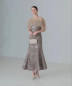 Leja チュールフリルボレロペイントマーメイドワンピースドレス - メルカリ