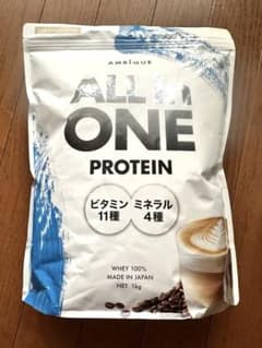 AMBiQUE ALL in ONE PROTEIN カフェオレ風味 1kgのサムネイル