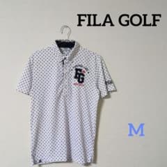 FILAGOLF Men's Short Sleeve Polo Shirt, White, Size M
