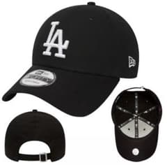 NEW ERA LA ドジャース キャップ 9FORTY 黒 白ロゴのサムネイル