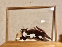ちぎらまりこさん　原画　作家さん　貼り絵　　切り絵　ハンドメイドイラスト　黒猫 m83647680946_1.jpg?1782765558