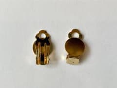 クリップ式イヤリング金具、20個、ハンドメイド、24Kgpのサムネイル