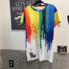 カラフルなロングTシャツ大特価のサムネイル