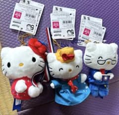 ハローキティ ぬいぐるみ 3体セットのサムネイル