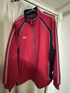asics ジャージ 赤ジャージ 上 古着 アシックスのサムネイル