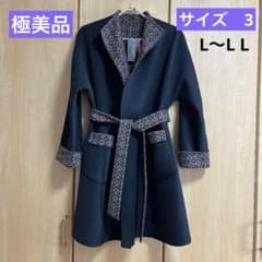 極美品］LEONARDリバーシブルコート サイズ3（40）ゆったりサイズ