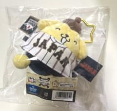 サンリオ侍ジャパン　タイトーくじD賞カラビナ付きマスコット ポムポムプリン　応援