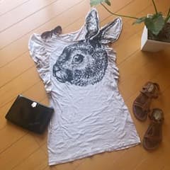 あちゃちゅむ うさぎ柄　チュニック❤のサムネイル