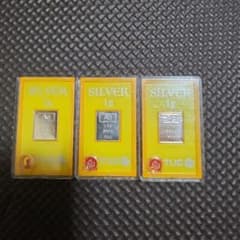 TUC純銀 インゴット 1g 3枚セット - メルカリ
