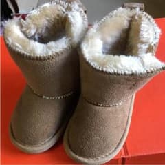 タグなし 未使用 モコモコ ムートン 13.0cm 12.0cmのサムネイル