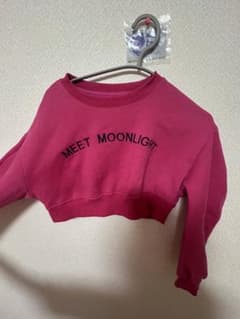 MEET MOONLIGHT クロップド丈 スウェット ピンクのサムネイル