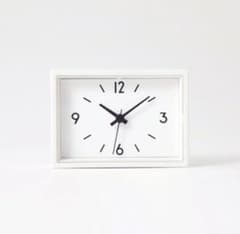 新品★無印良品★駅の時計・ミニ 置時計　ホワイト muji 未開封　掛時計⁂★のサムネイル