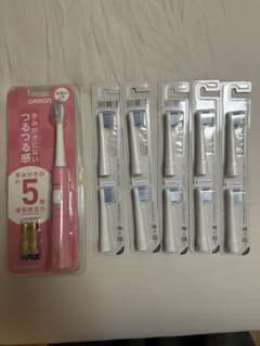 【未使用】OMRON 電動歯ブラシ 替えブラシ5個入り ※おまけ付きのサムネイル