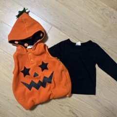 かぼちゃコスチュームと長袖シャツセットのサムネイル
