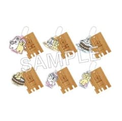 極楽湯 んぽちゃむ 銭湯錠風キーホルダー ステッカーセット きみまろ 可哀想に