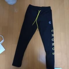 CRONOS ロゴプリント スウェットパンツ ブラック Sのサムネイル