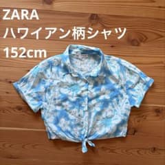 【ZARA】ハワイアン　ハイビスカス柄シャツのサムネイル