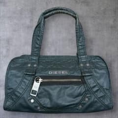 DIESEL ハンドバッグ archive メタルロゴ ブラック系 - メルカリ