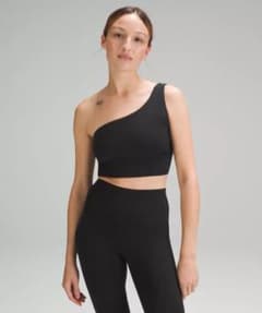 Lululemon ルルレモン　片肩デザイン ヨガブラ グレー 6のサムネイル