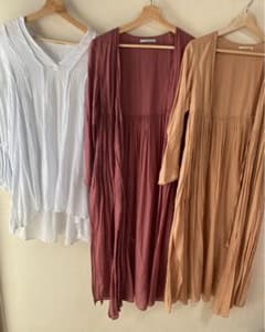 ヌキテパ　まとめ売り　カシュクールワンピース　ストライプピンタックブラウス ヌキテパ まとめ売り カシュクールワンピース ストライプピンタック