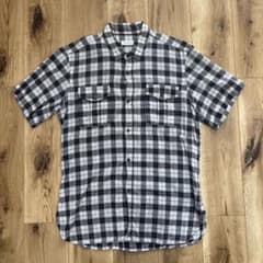 【クリーニング済】ドリスヴァンノッテン半袖シャツ DRIES VAN NOTEN ドリスヴァンノッテン半袖チェックシャツ 48 - メルカリ