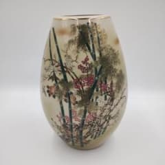 h 九谷焼 九谷栄山 花瓶 骨董品 陶器 - メルカリ