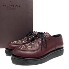 ☆極美品 ヴァレンティノ スタッズ レザー クリーパーシューズ イタリア製 厚底 ☆極美品 ヴァレンティノ スタッズ レザー クリーパーシューズ