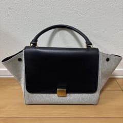 セリーヌ CELINE トラベラーズ 黒×グレー 2ウェイバッグ - メルカリ