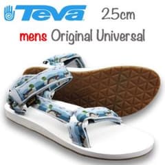 テバ サンダル メンズ オリジナル ユニバーサル 25cm 白 箱なし