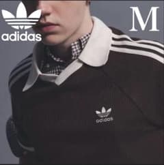 adidas originals ワッフル ポロシャツ ダークブラウンのサムネイル