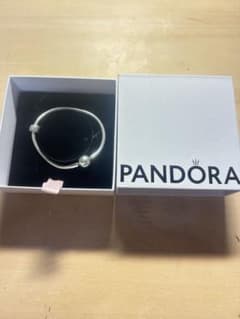 PANDORA 3点セット シルバーブレスレット 蝶々チャーム付き - メルカリ
