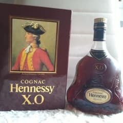 Ja,s Hennessy X.O. コニャック 金キャップ　クリアボトルのサムネイル