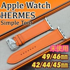3817 未使用 Apple Watch エルメス オレンジ レザーバンド - メルカリ 