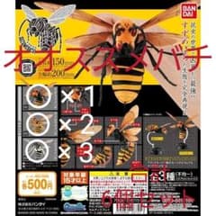 すずめばち ガチャ ガシャポン オオスズメバチ コンプ セット ガシャのサムネイル