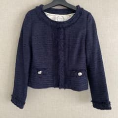 JAYROネイビー フリンジデザイン テーラードジャケットのサムネイル