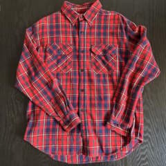 Levi's リーバイス　ネルシャツ レッドチェック Lのサムネイル
