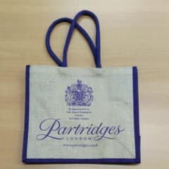 ジュートバッグ　Partridges 　ロンドンのサムネイル