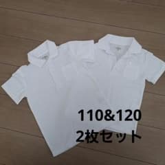 白ポロシャツ　2枚セット　110 120のサムネイル
