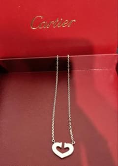 Cartier（カルティエ）Cハート ネックレス WG - メルカリ