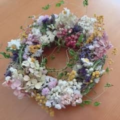 初夏のドライフラワーリース❁⃘*.゜とバーベナのスワッグ❁⃘*✿ܓのサムネイル