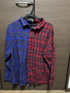 「今日限定値下げ」ROY reflect overjoバックジップチェックシャツのサムネイル